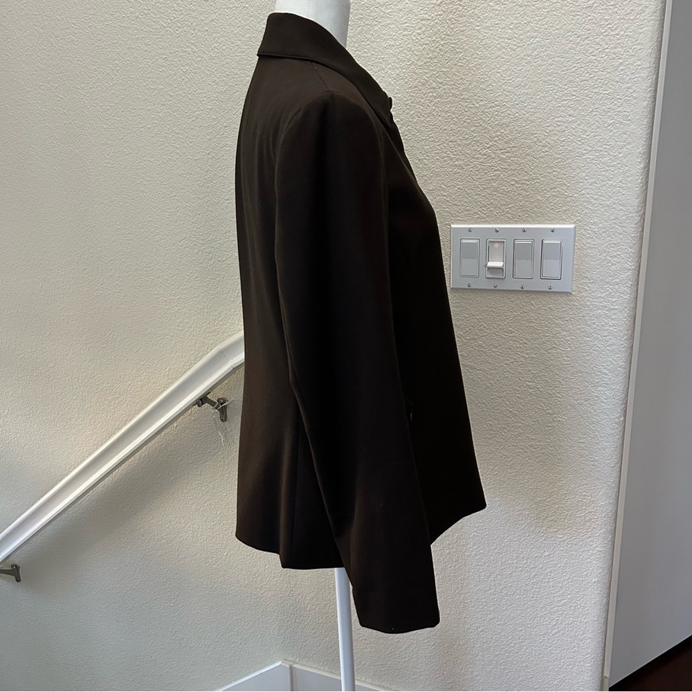 Women's Jones New York Brown Wool Jacket Suit Like New Sz 10 career fully lined - Picture 3 of 9